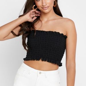 Missguided Frilly Tube Top